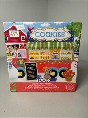 CEACO Cookies Christmas Tree Farm Truck 300-Piece Kids Puzzle - Red